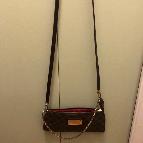 Auth Louis Vuitton Damier Eva Clutch Sling Bag (Available) - Picture 2 of 14
